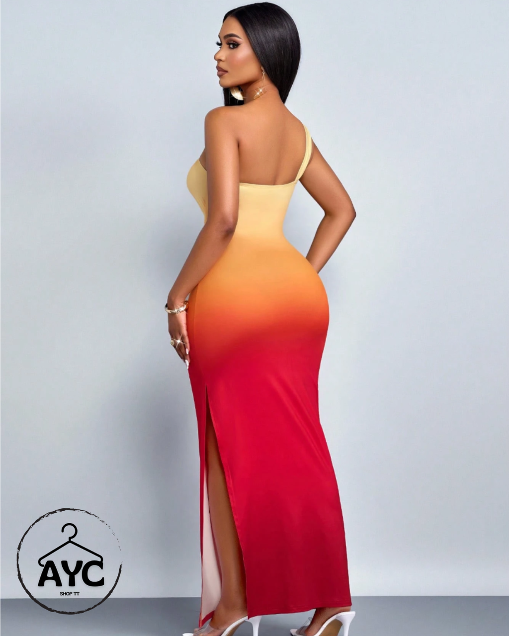 Tropical Gradient Dress